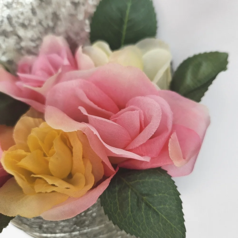 Summer Roses in Hanging Tin Mother's Day
